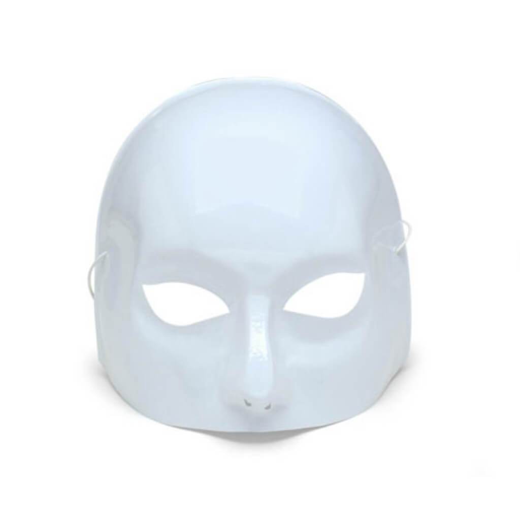 Half Face Mask White 