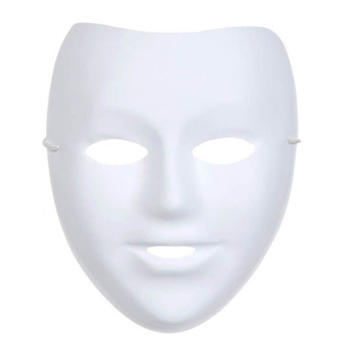 Mask Half Face White Matte 