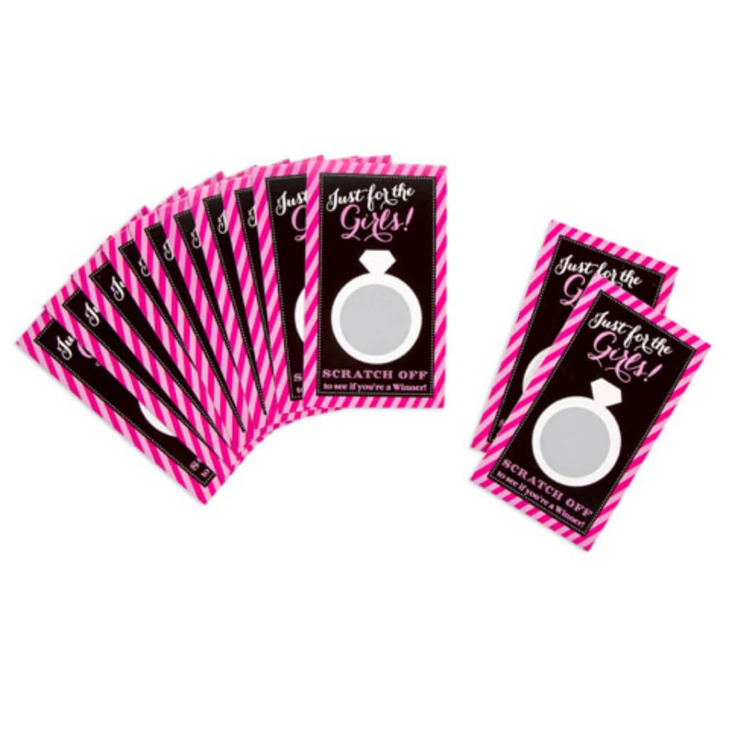 Scratch Off Cards Bachelorette Ring 12 Pieces 