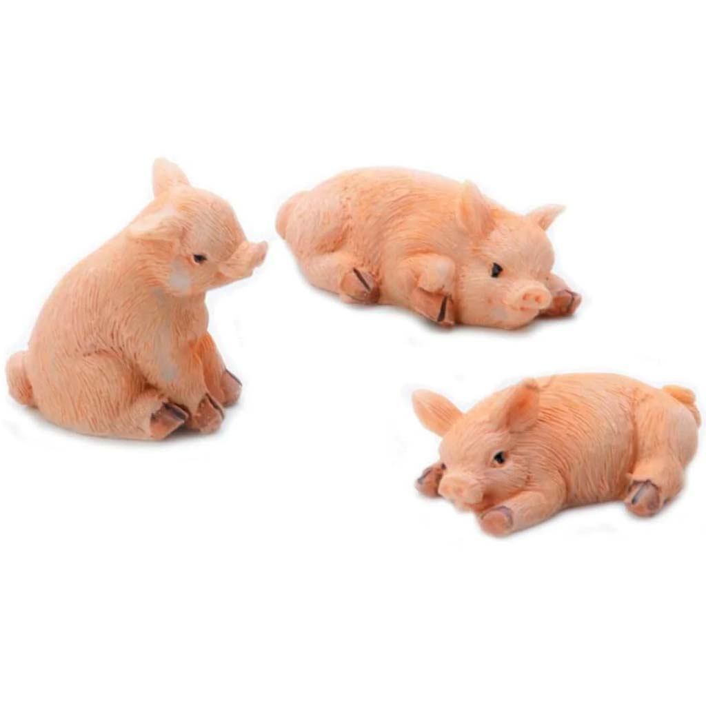 MINI PIGS RESIN 1X1.4IN EA 3PC 