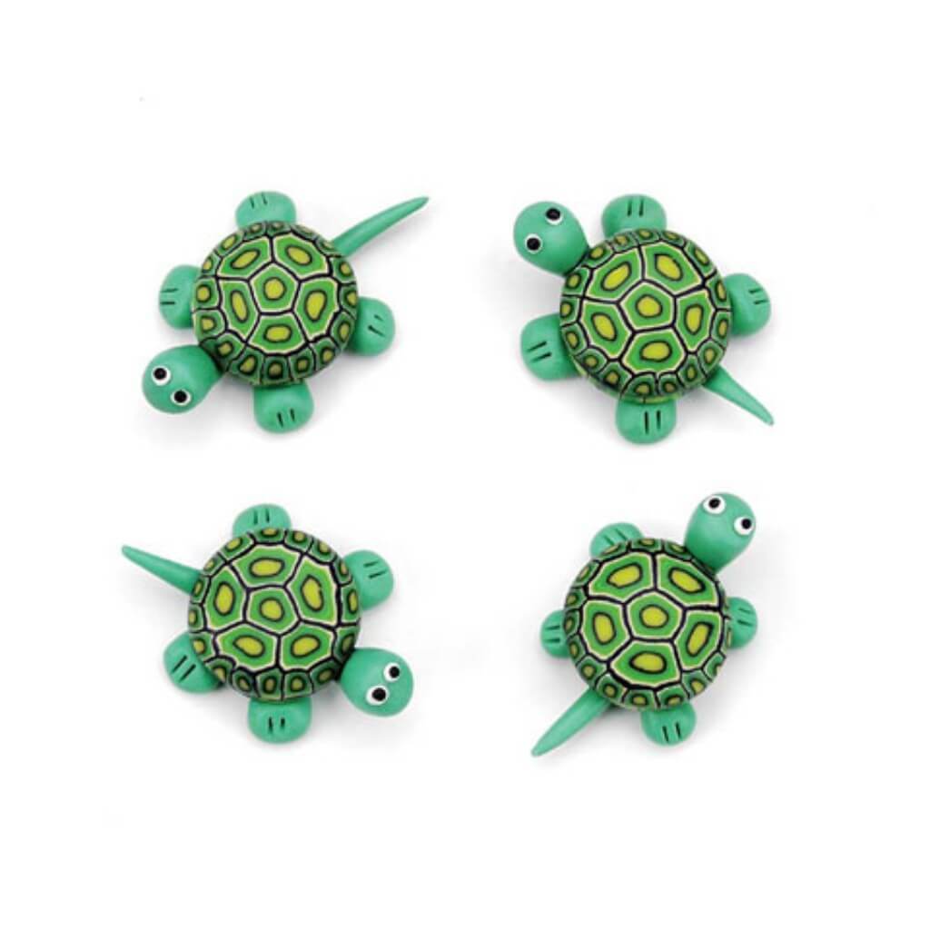 MINI TURTLES FIMO 1IN LONG 4PC 