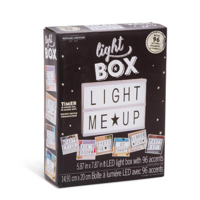 CVL™LED Light Box Sign 5.875 x 7.875 x 1.75 inches 96 Letters & Symbols 