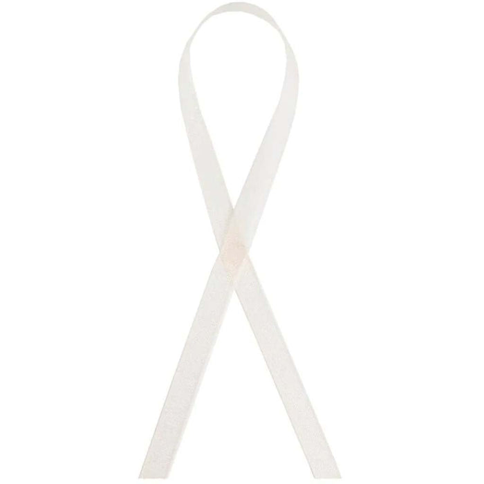 SHEER RIBBON ORGANZA 1/4INX5YD WHITE 