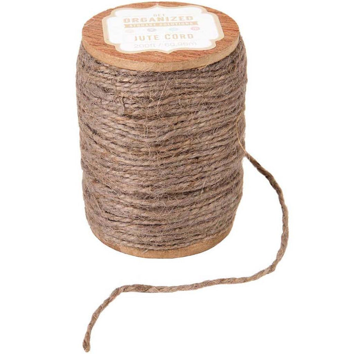 JUTE SPOOL CORD GRAY 200FT 1PC 
