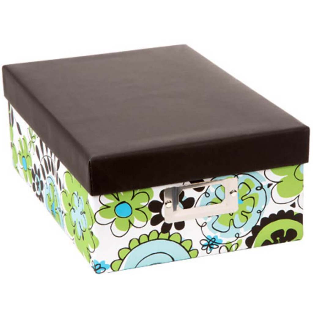 PHOTO BOX GREEN FUNKY FLORAL 