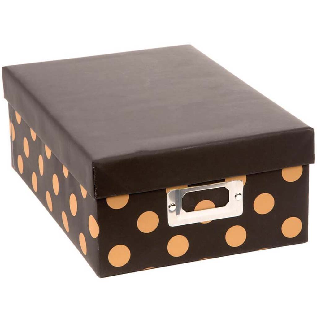 PHOTO BOX KRAFT POLKA DOTS 