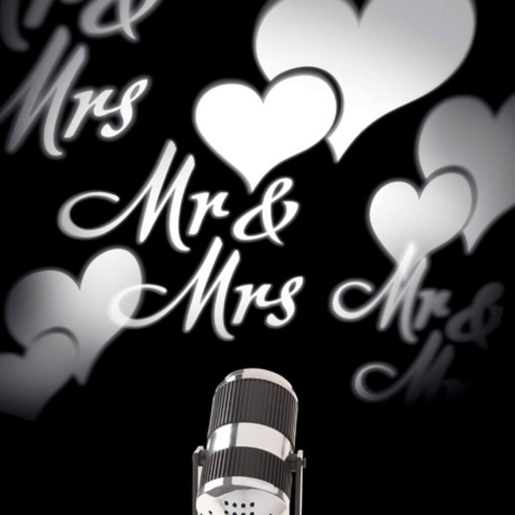 LASER SPOT ROTATE MR&amp;MRS WITH HEART 