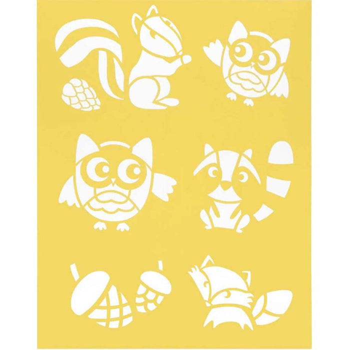 STENCIL CRITTERS 8.5X11IN 