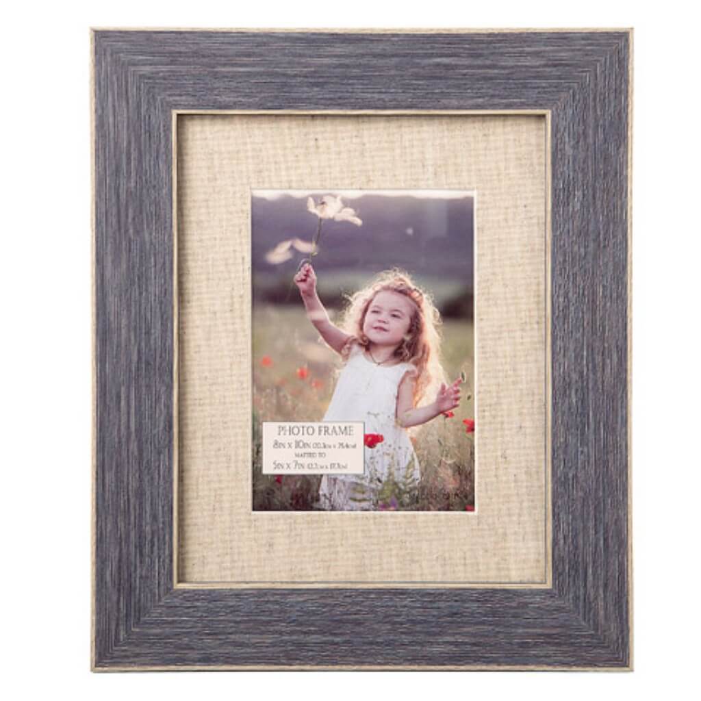 Frame Ps Linen Blue 8x10in