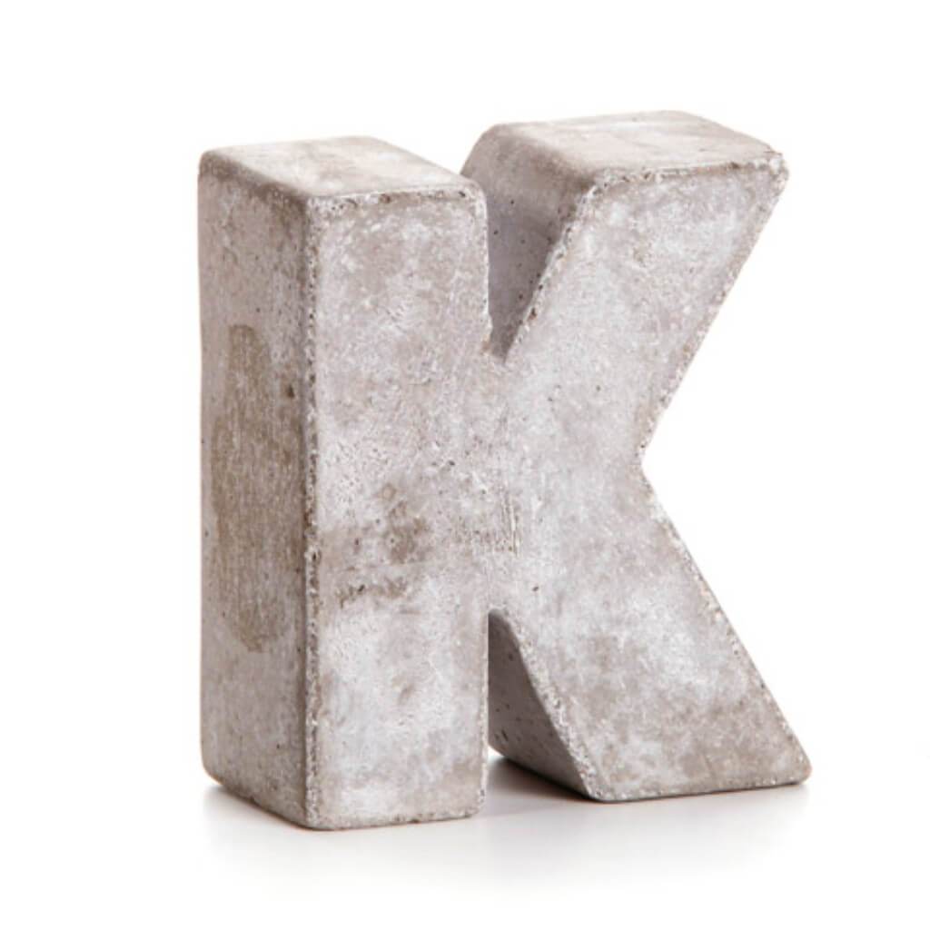 CEMENT LETTER K 3.125IN 