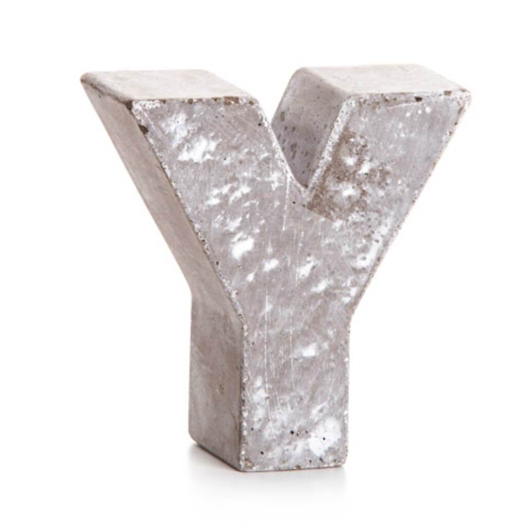 CEMENT LETTER Y 3.125IN 