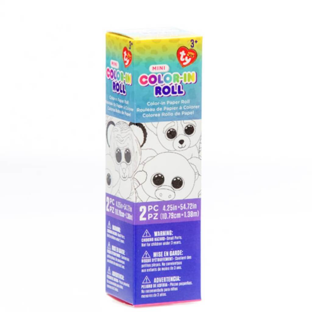 Beanie Boos?® Coloring Crafts: Color-In Paper Roll w/Interchangeable Crayon Pen 