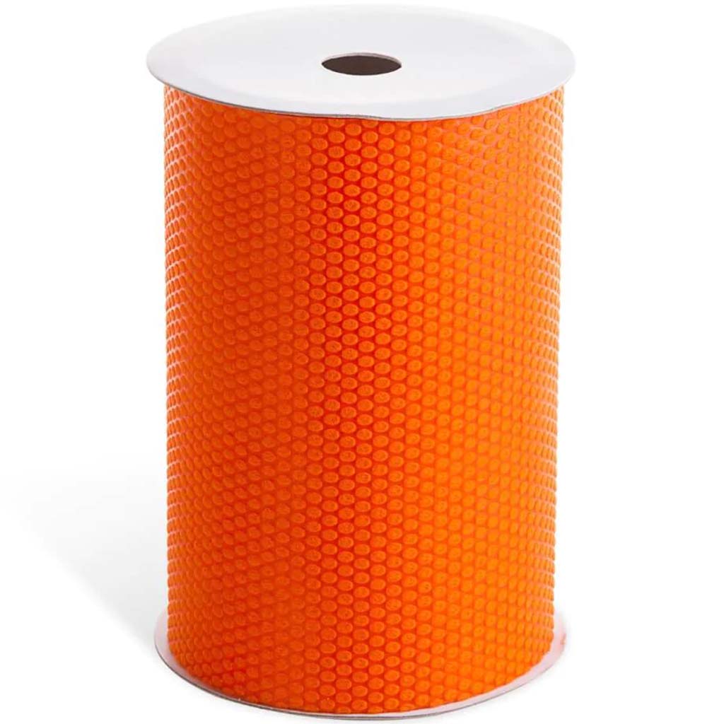 RIBBON EMBOSSED DOT ORANGE 6IN X 1YRD 