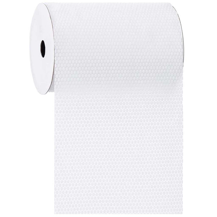 RIBBON EMBOSSED DOT WHITE 6IN X 3YRDS 