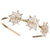 David Tutera™ Gold Metal Bridal Headband with 3 Starburst Embellishments 