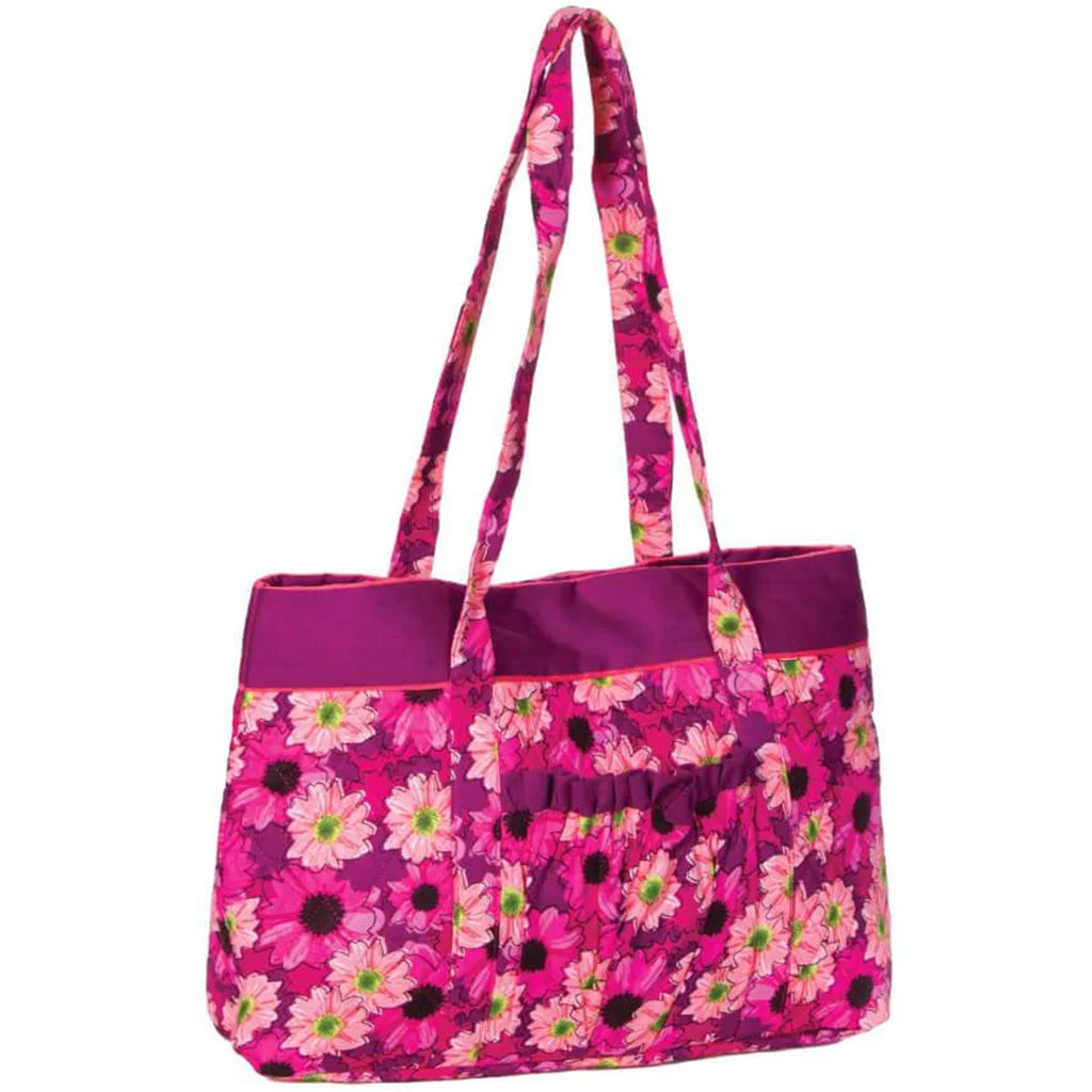 FABRIC TOTE BAG FLORAL PINK 