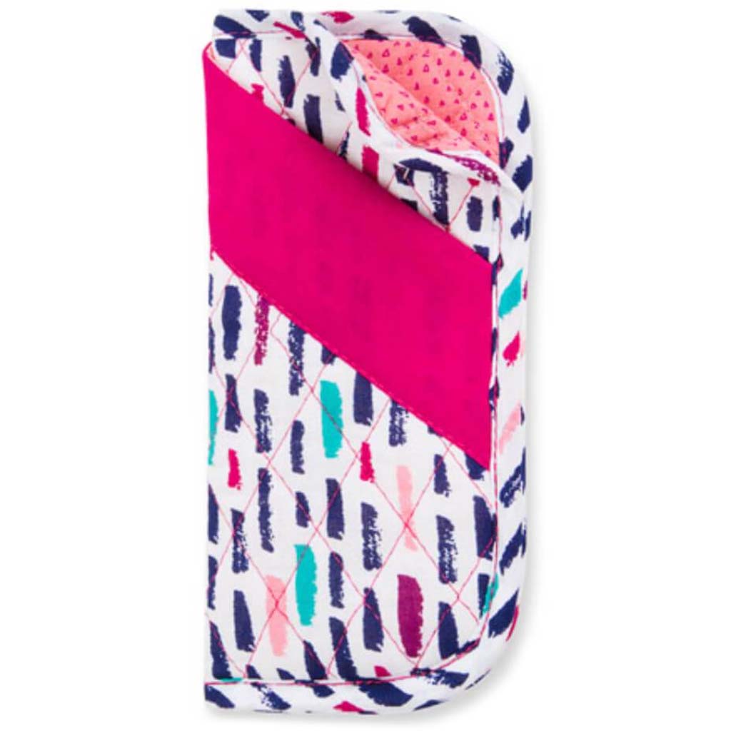 FABRC EYEGLASS CASE FUSCHIA BRUSH STROKES 