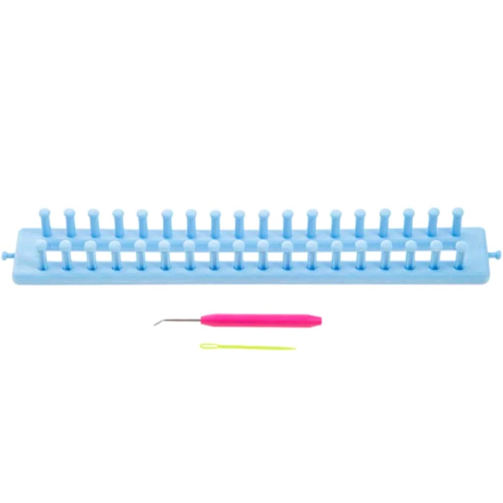 All Things You™ Rectangle Loom: Plastic Blue 14 inches 