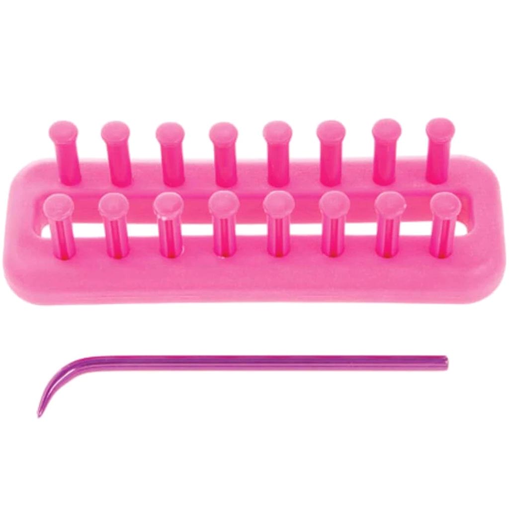 All Things You™ Mini Loom: Plastic Rectangle Pink 4.5 inches 