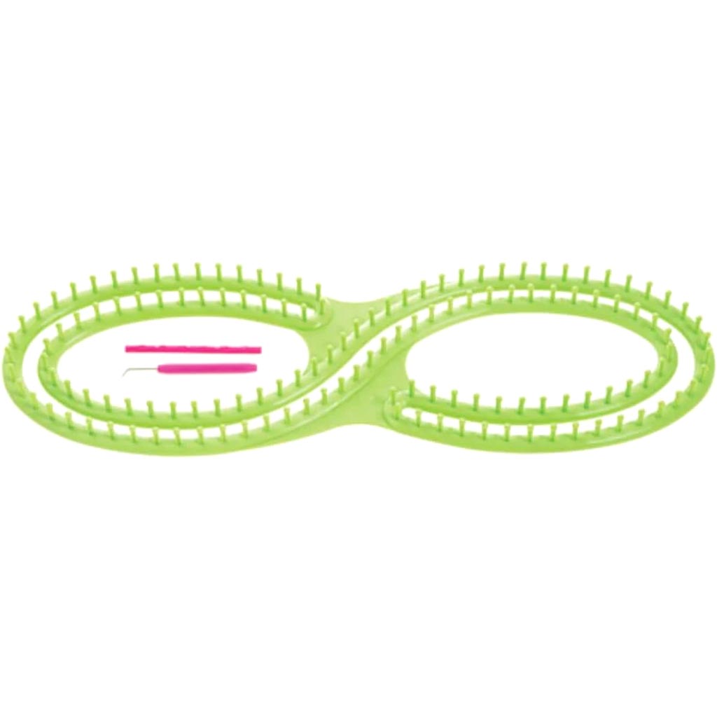 All Things You™ Infinity Loom: Plastic Green 25.6 x 8.2 x 1.25 inches 