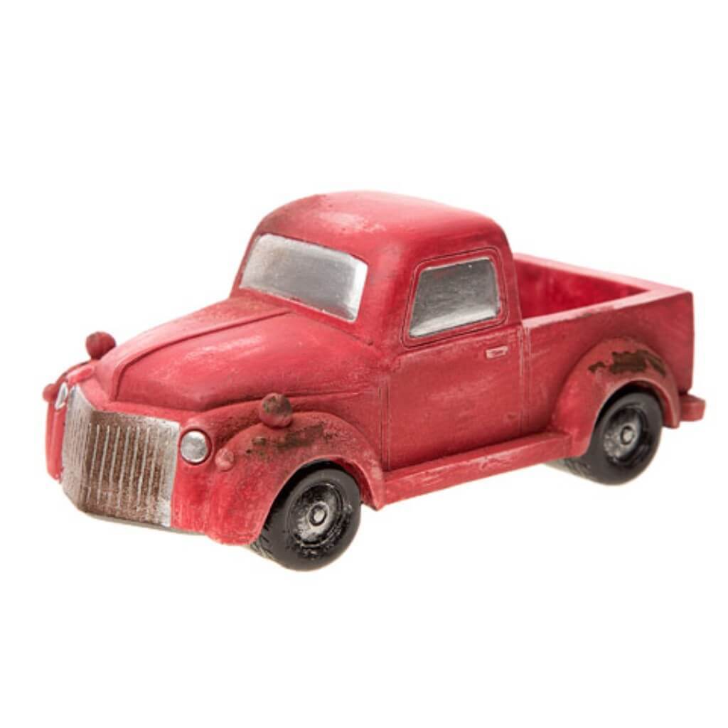 MINI OLD-FASHION TRUCK RESIN RED 