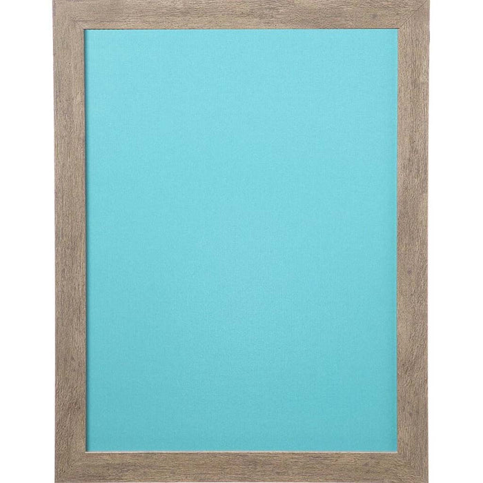 DRY ERASE BOARD W/FRAME RUSTIC GRAY & AQUA 17X22IN 