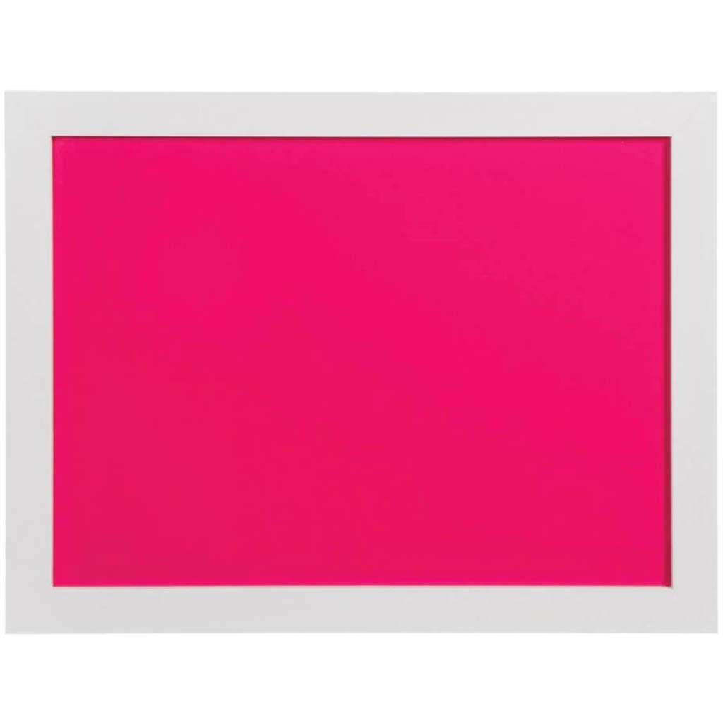 DRY ERASE BOARD W/FRAME WHITE &amp; HOT PINK 17X22IN 