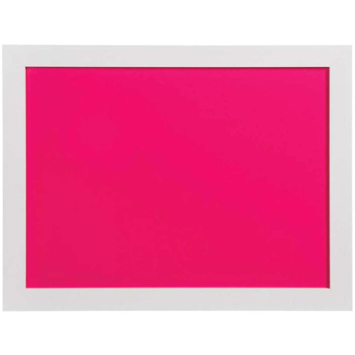 DRY ERASE BOARD W/FRAME WHITE & HOT PINK 17X22IN 