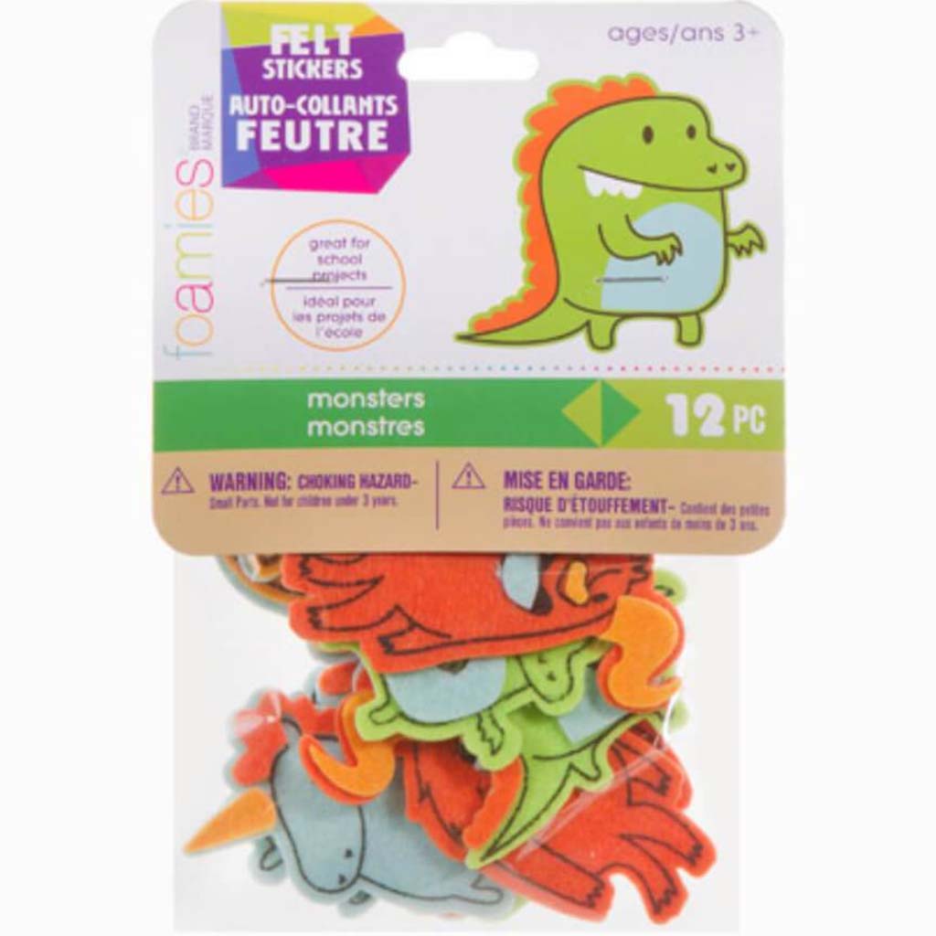 FELT STICKER MONSTERS 