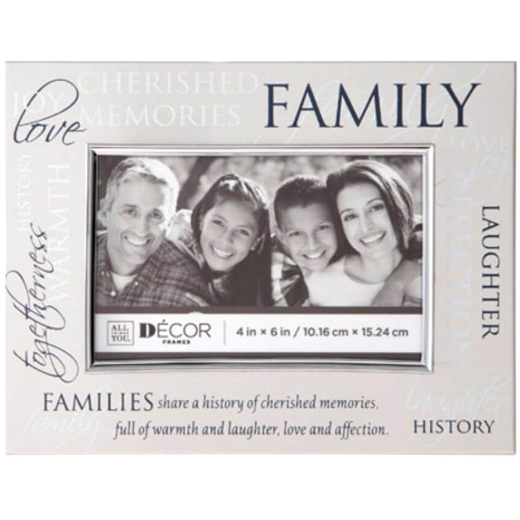 All Things You™ Family Picture Frame with Printed Words: 4 x 6 inches 