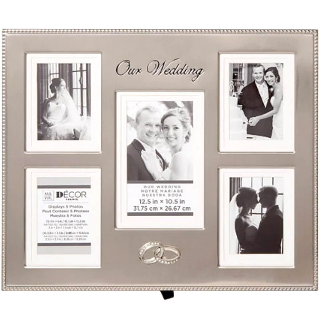 All Things You™ 5-Opening &#39;Our Wedding&#39; Collage Picture Frame 