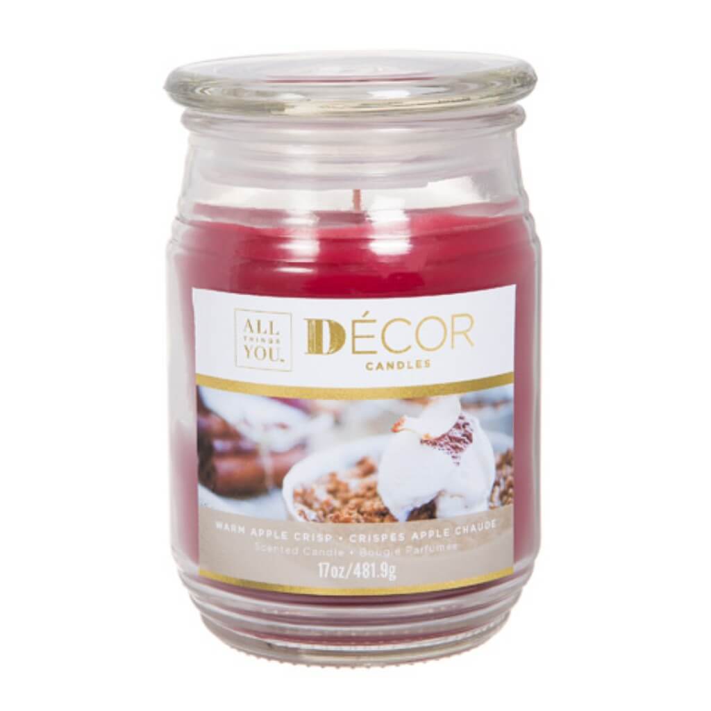 CANDLE JAR 17OZ APPLE CRISP 