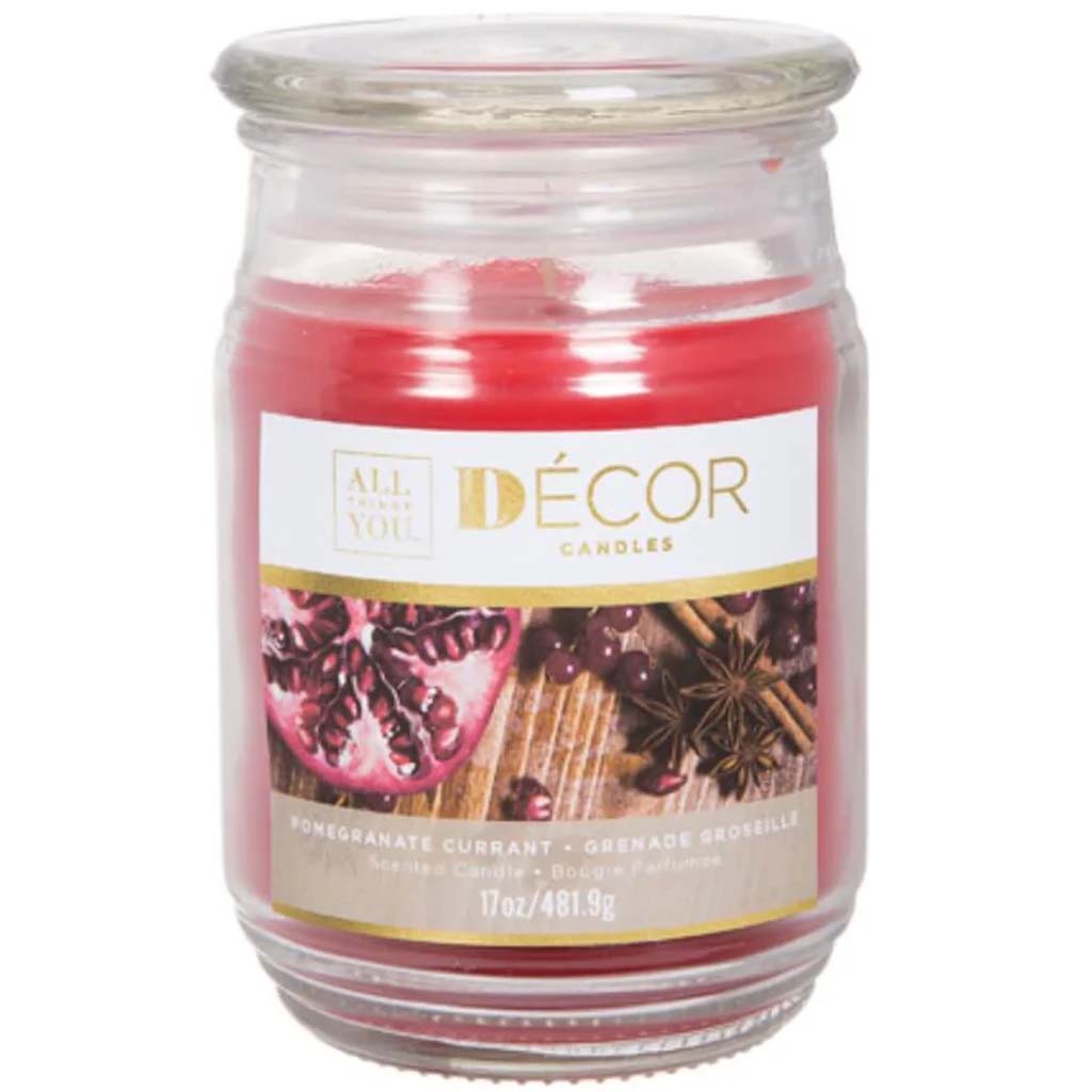 CANDLE JAR 17OZ POM CURRANT 