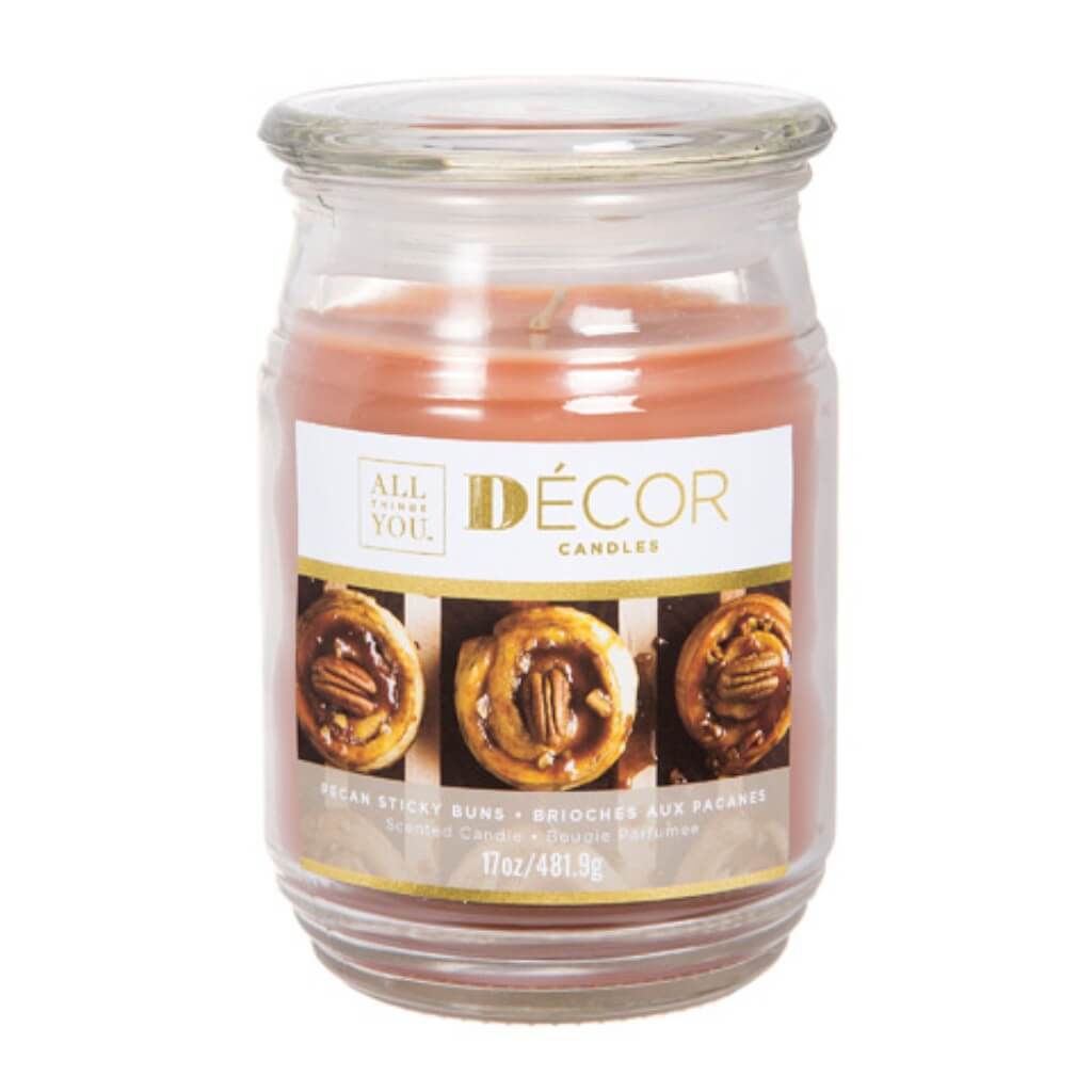 CANDLE JAR 17OZ PECAN ST BUNS 