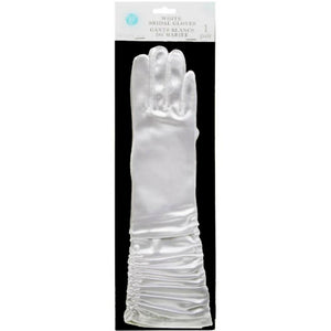 Victoria Lynn™ Bridal Gloves White Satin 14 inches 