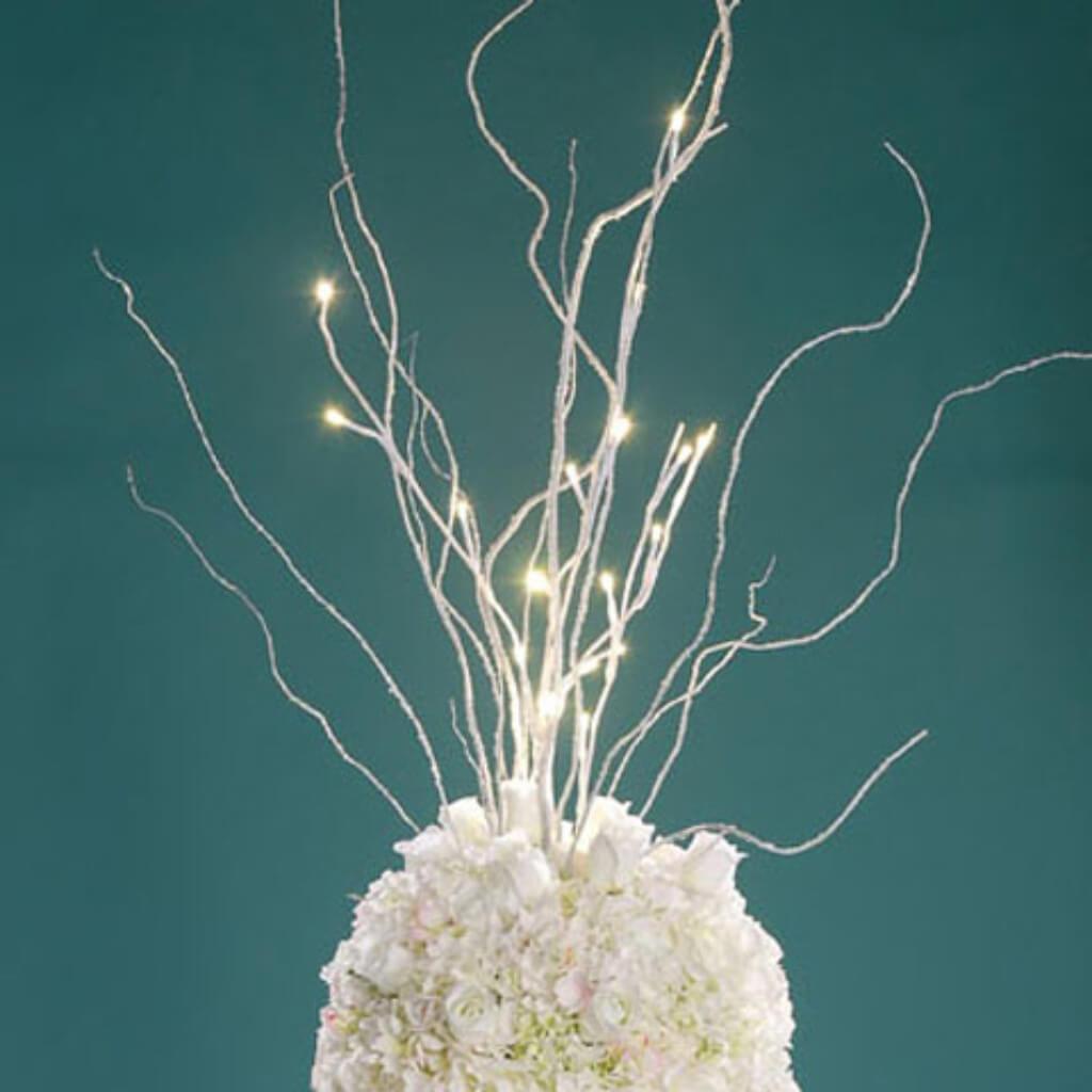 David Tutera LED Lighted Branch White 31.5 inches 