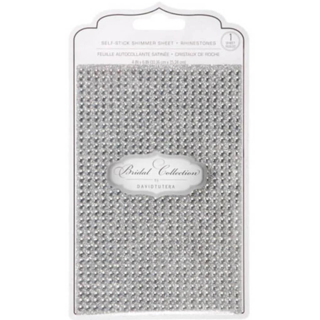 David Tutera Rhinestones Adhesive Silver/Clear 4mm 4 x 6 inches 