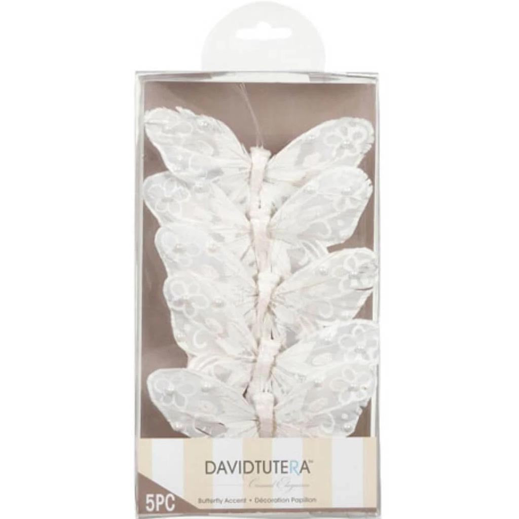 David Tutera Butterfly Accent 5 x 3 inches 5 pieces