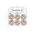 David Tutera Illusion Gold and Rhinestone Pearl Magnet Brooches 6 pieces