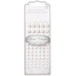 David Tutera Pearls Adhesive White 3, 5, 7, 10mm 70 pieces 