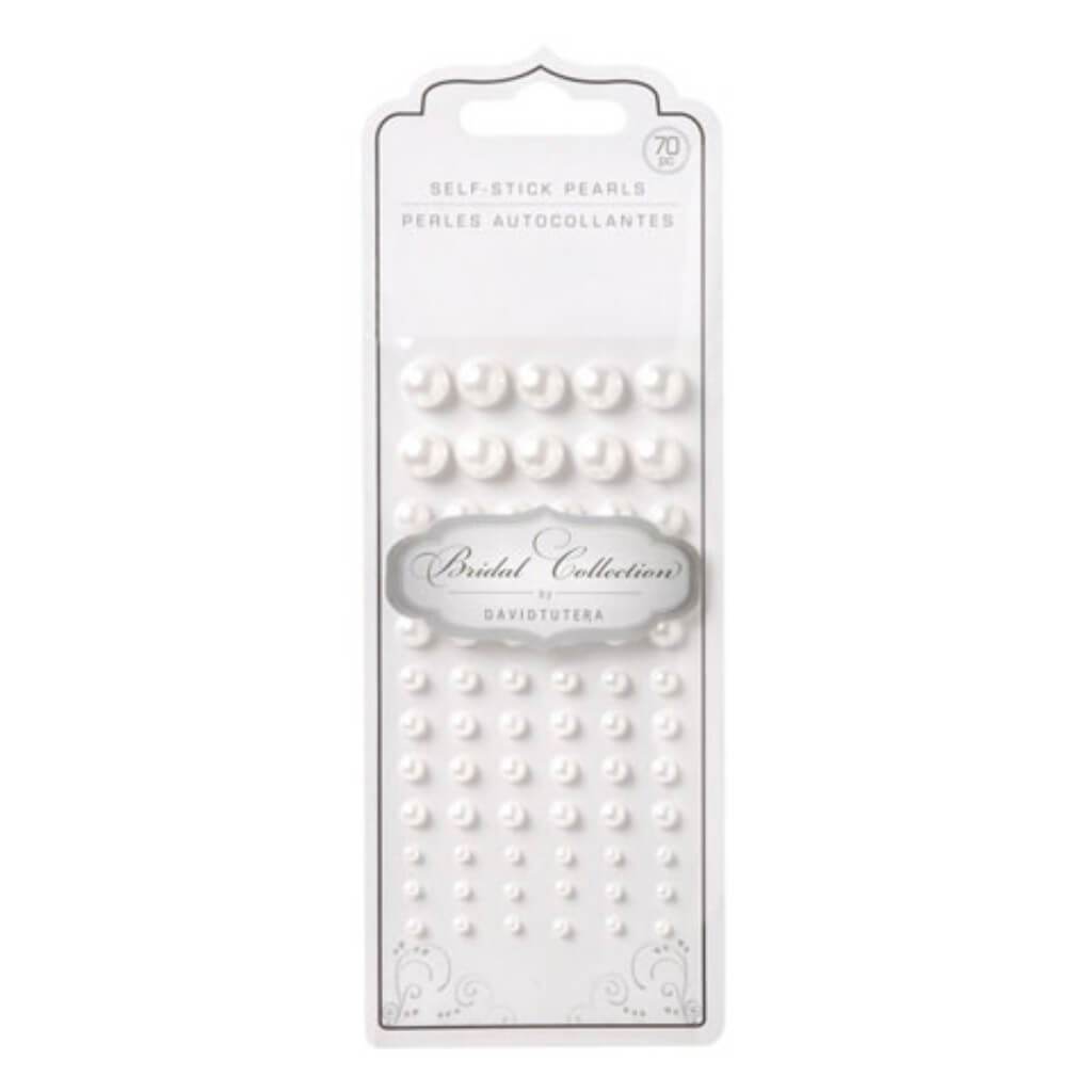 David Tutera Pearls Adhesive White 3, 5, 7, 10mm 70 pieces 