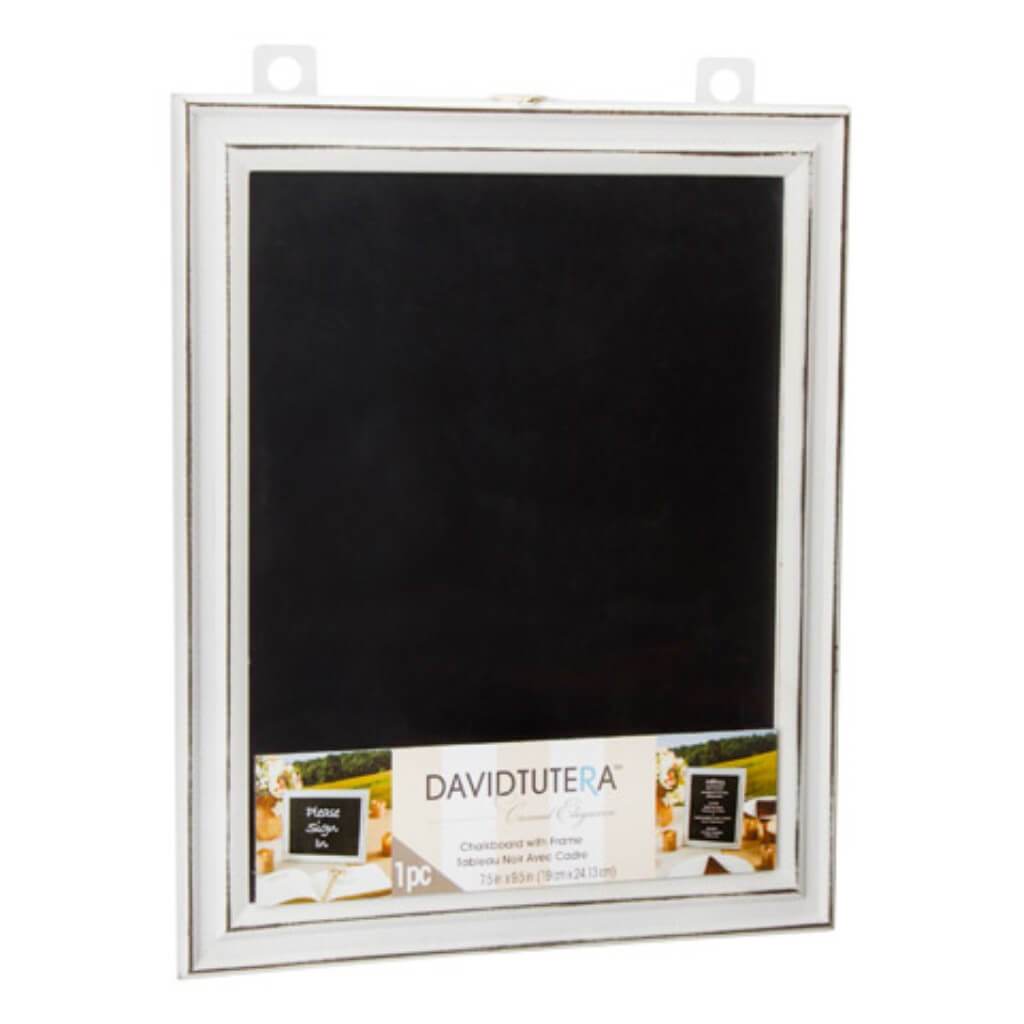 CHALKBOARD FRAME WHITEWASH 7.5X9.5IN 