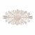 David Tutera Silver Brooch Rhinestones Spray 2 x 1 inch