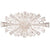 David Tutera Silver Brooch Rhinestones Spray 2 x 1 inch 