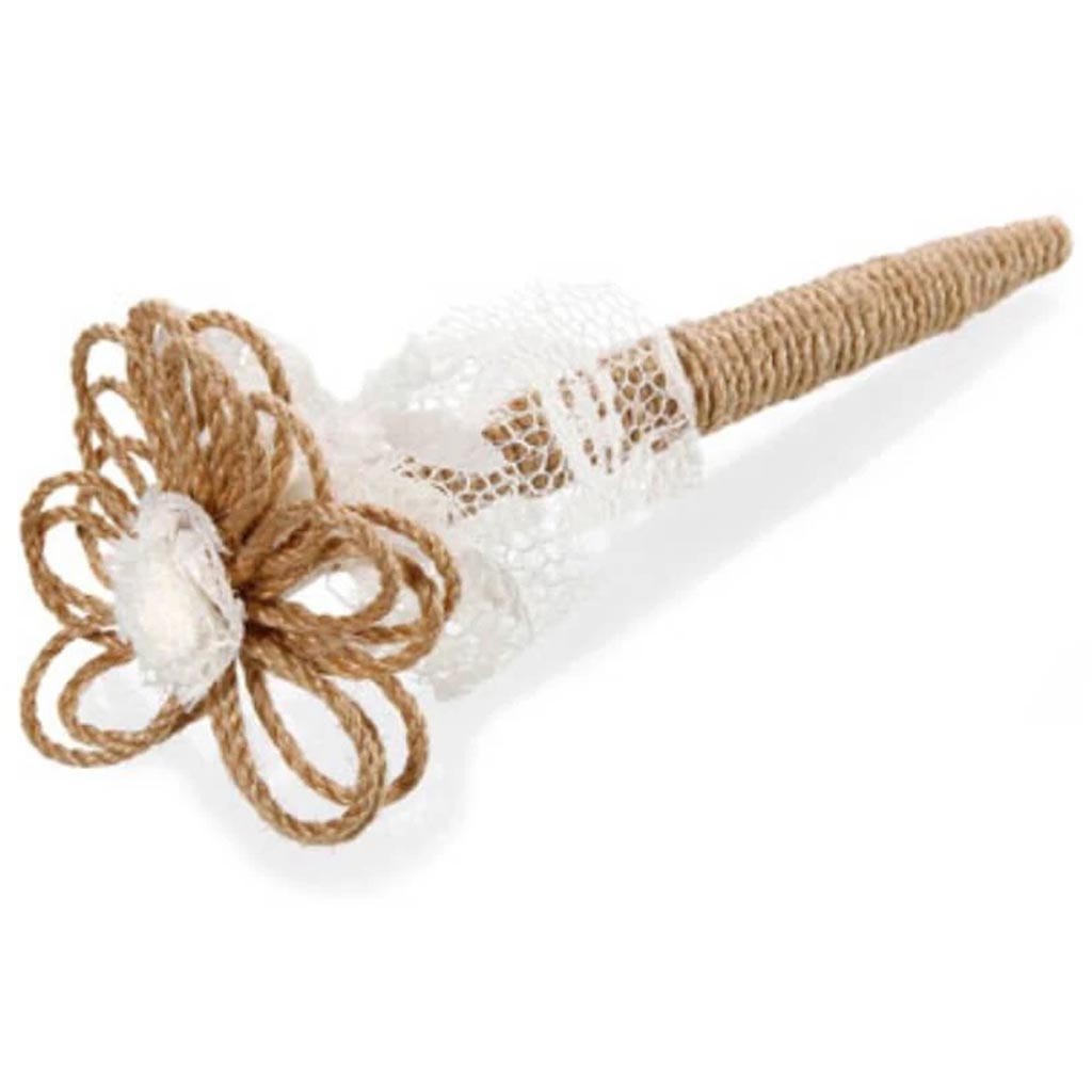 David Tutera Jute and Lace Pen 