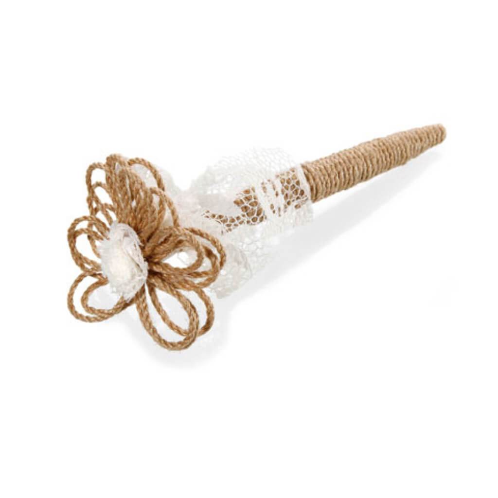 David Tutera Jute and Lace Pen 