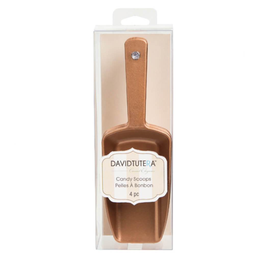 David Tutera Candy Scoops Copper 1.75 x 5.5 inches 4 pieces