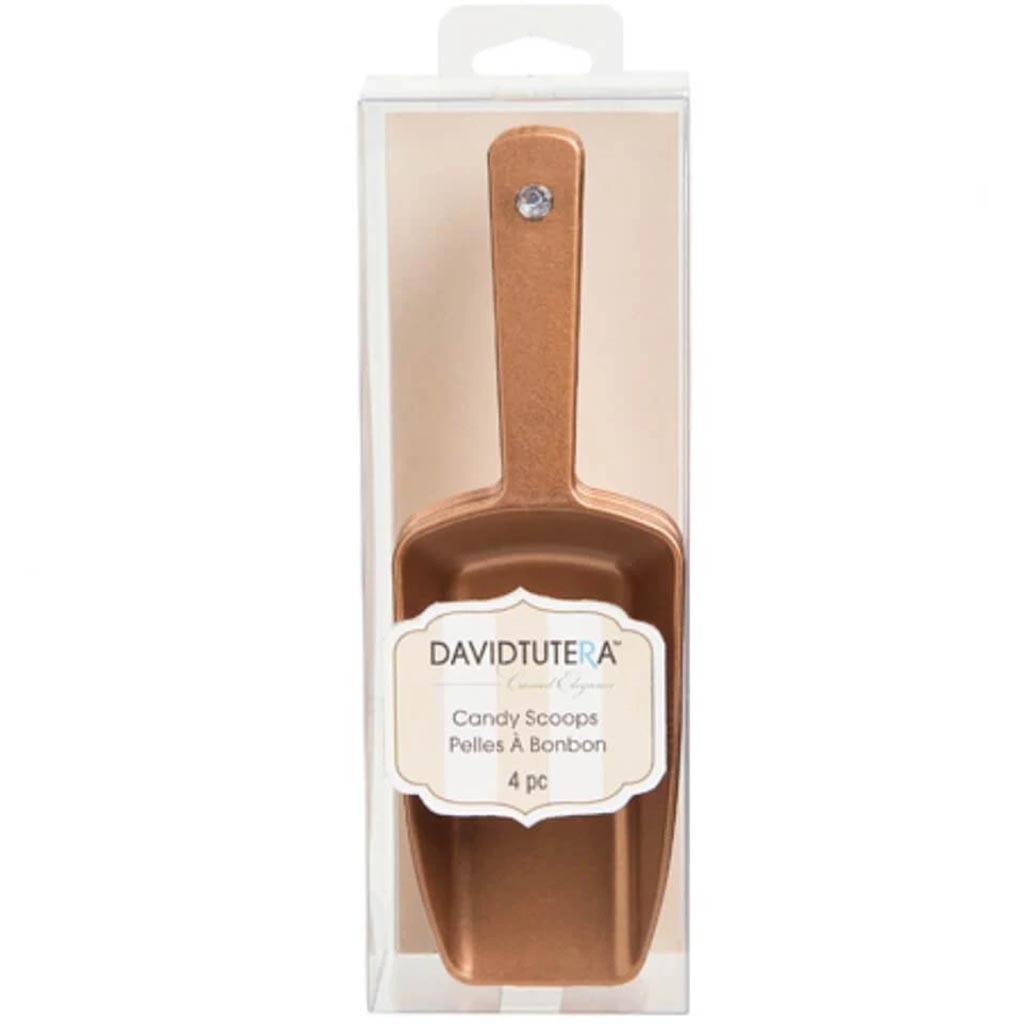 David Tutera Candy Scoops Copper 1.75 x 5.5 inches 4 pieces 