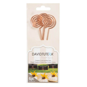 David Tutera Card Holder Pick Circle Copper 1.1875 x 6 inches 6 pieces