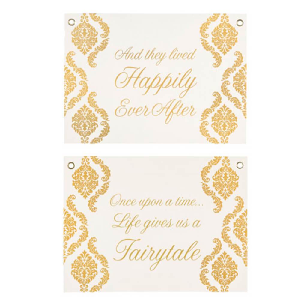 David Tutera Double-Sided Wedding Sign 14 x 9.875 inches